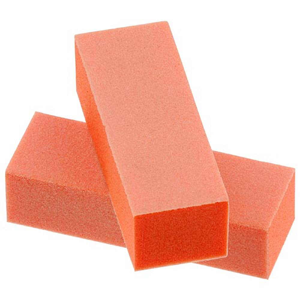 Orange Nail Buffing Block 3 Way